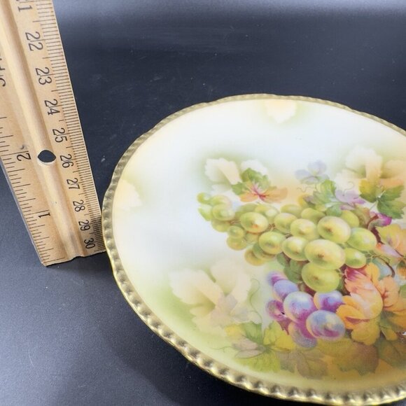 Royal Rudolstadt Prussia Porcelain Hand Painted Dish Plate Antique 6inch Set 4 - Picture 4 of 13
